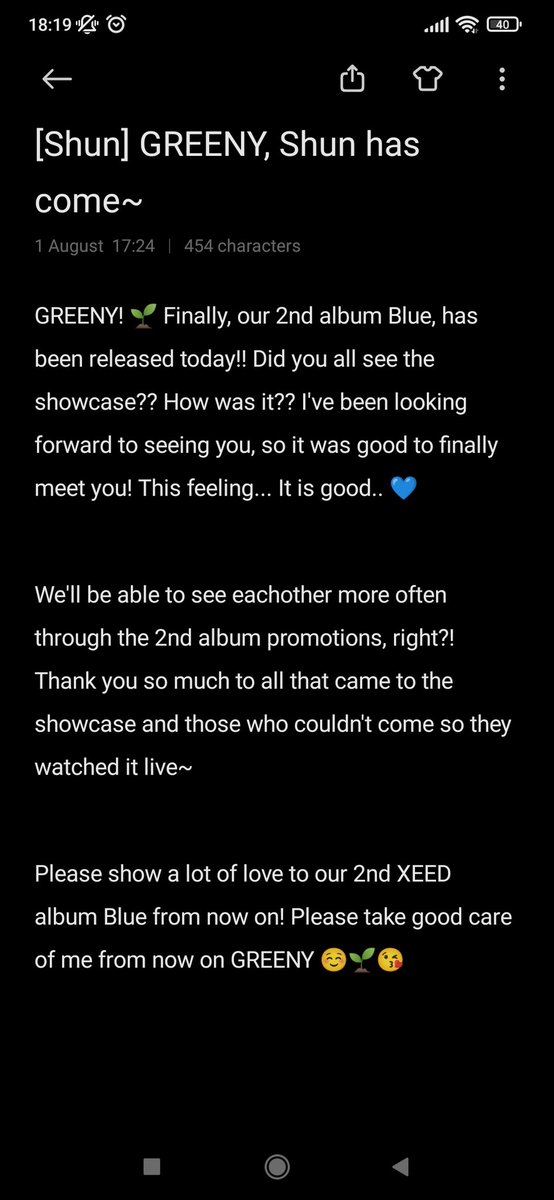 HourlyXeed's tweet photo. 🌱 Shun 🌱
Shun's fancafe letter and translation ^^
*Translation may be inaccurate*
#XEED #Shun
#슌 #씨드
#GREENY #그리니 #ShineAsFiveXEED #Blue #SummerinBlue https://t.co/dUnu75ANw6