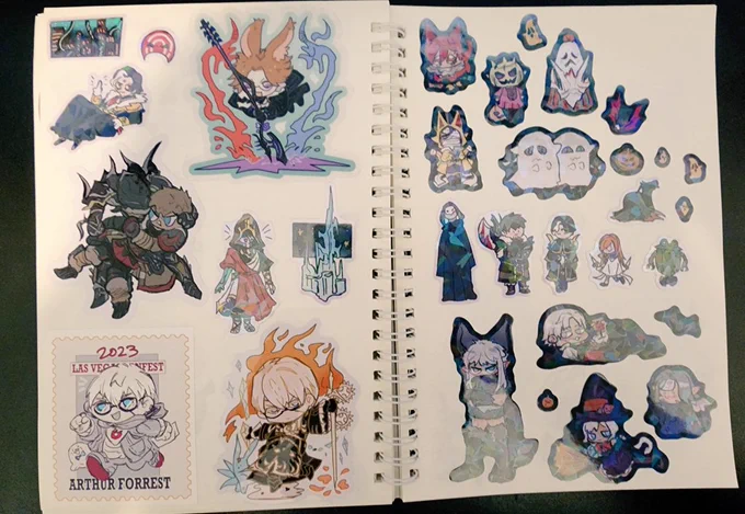 s o m e o n e has so many stickers that it takes up 3 pages of my book. I want more @temporoyales (somehow I got two of the stamp one wups)