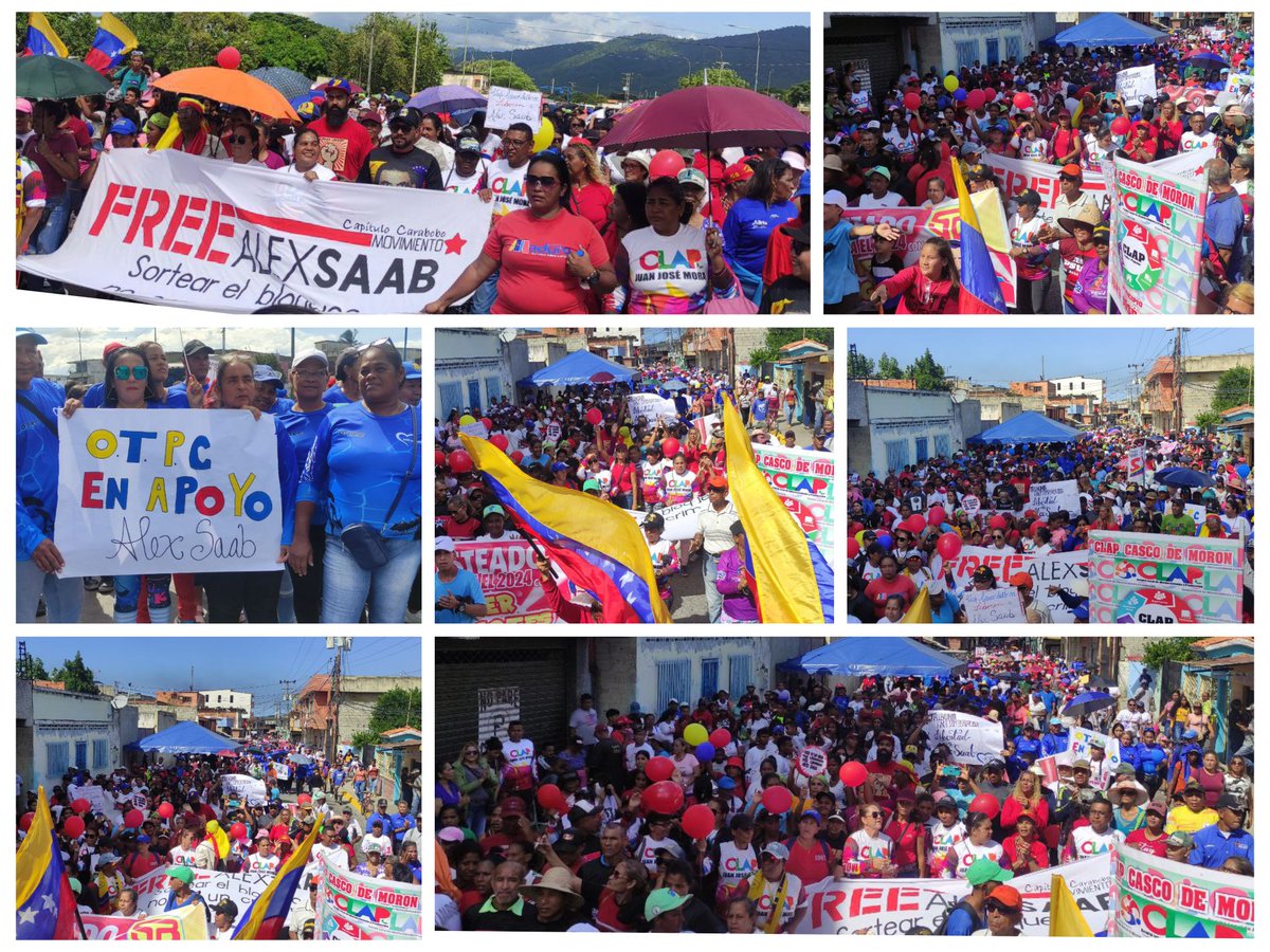 #SuperBigoteEnAccion
#VTVEsNuestroPana 

Así se desarrolla la Caminata Antiimperialista a favor de la liberación de Alex Saab desde Morón - Estado Carabobo
#01Agosto