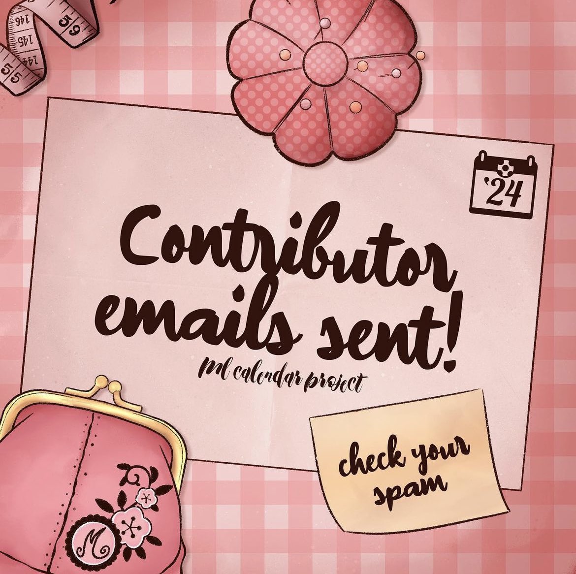 mlcalendar's tweet photo. Contributor emails have been sent! Please check your inbox, and spam folders just in case! 
#MLCalendarProject2024
#MiraculousLadybug https://t.co/xvlt7lb0UJ