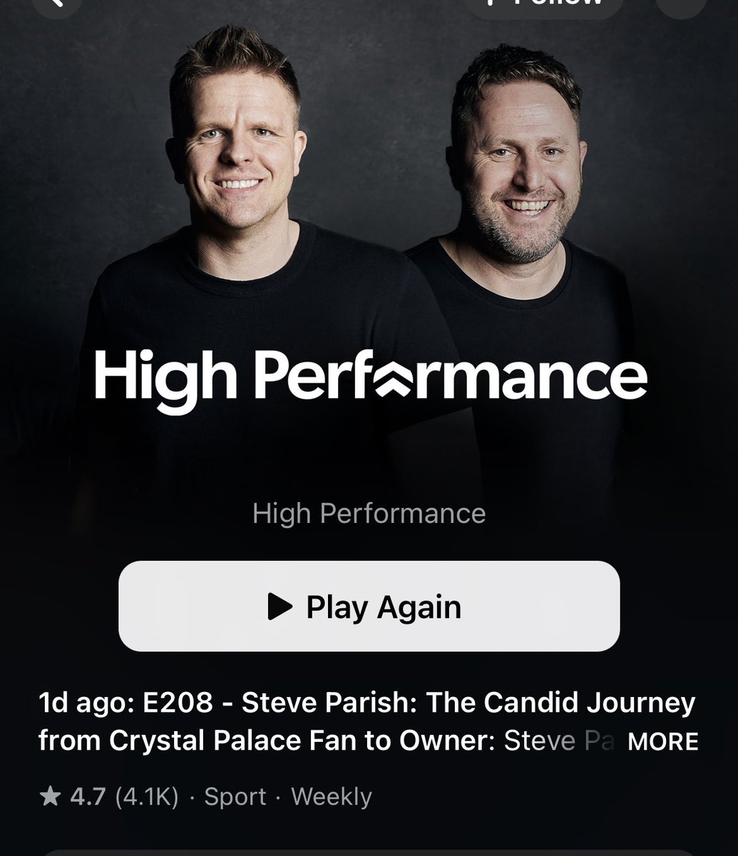 ⁦<a href="/CEO4TAG/">Steve Parish</a>⁩ Brillant podcast Steve, absolutely loved this. From the heart and common sense approach 👌