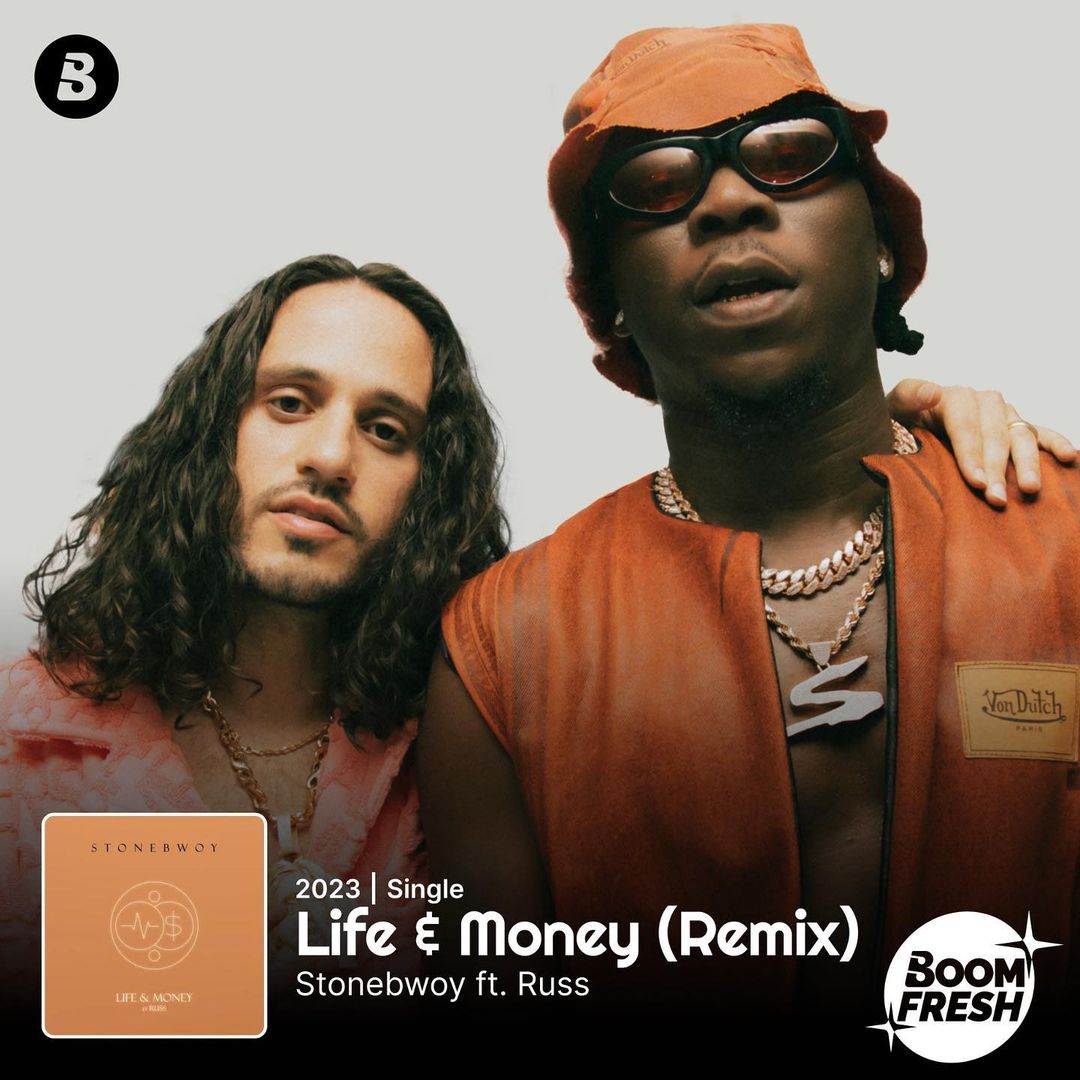 MessiahBurniton's tweet photo. ‘’Life &amp; Money” 2.0 by @stonebwoy f/ @russ 🆙 on your favorite playlists on Amazon Music, Pandora, Boomplay &amp; Spotify🎶

—stop whatever you're doing NOW and up the numbers😎. LINK IN STORIES📲🔝 https://t.co/L9ZnYWJifL