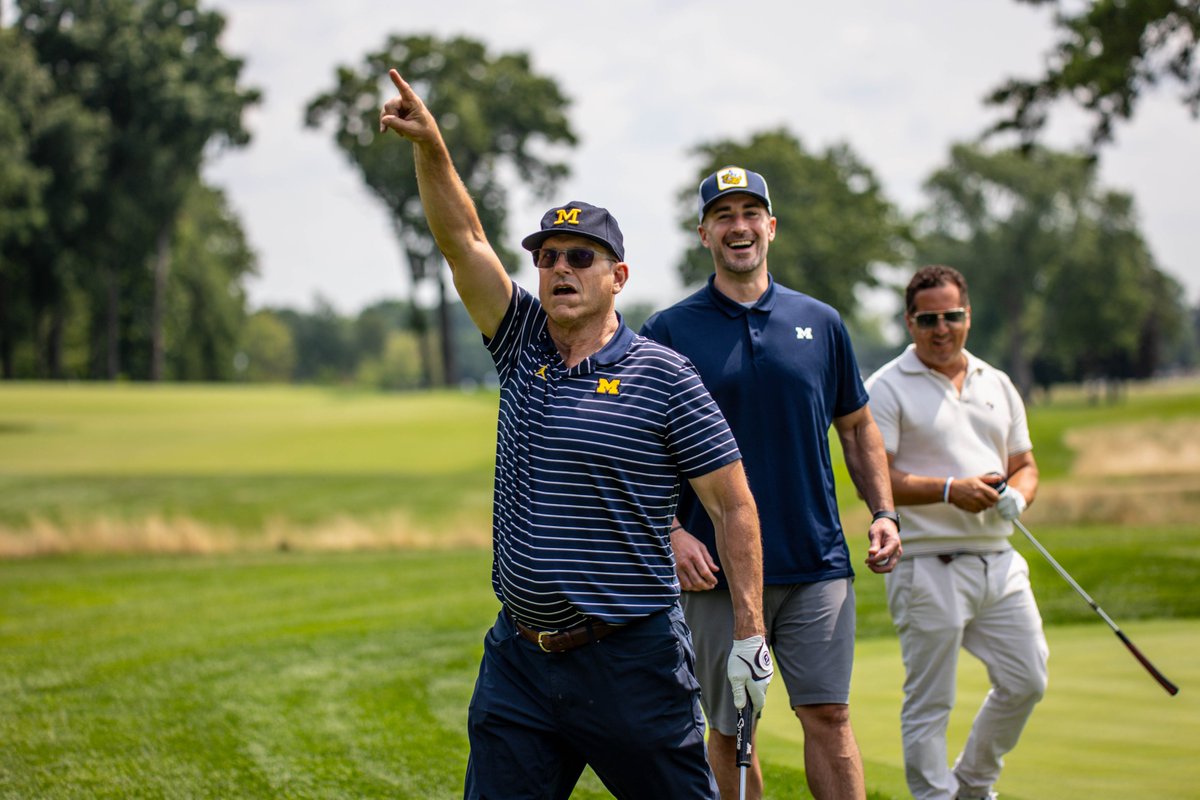 ChampCircleUofM's tweet image. The inaugural Champions Circle™ Golf Classic feat. Jim Harbaugh was a record-setting event thanks to our donors, attendees, and sponsors! #GoBlue