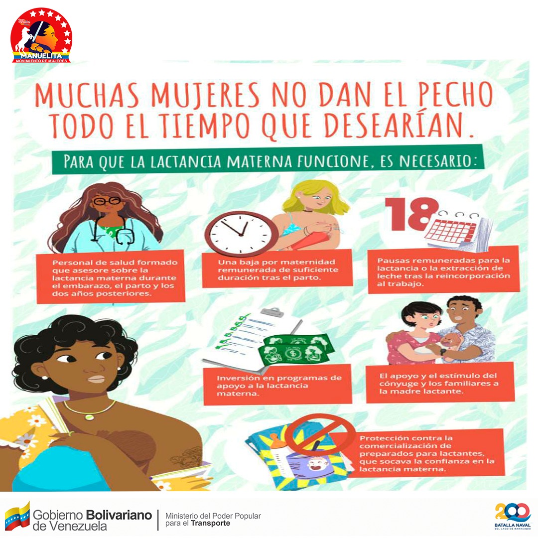 mujeresmppt's tweet photo. En la Semana Mundial de la Lactancia Materna, que se celebra todos la primera semana del mes de agosto, nos unimos a la campaña mundial para crear conciencia y estimular la acción. Invertir en la lactancia materna puede salvar vidas infantiles. https://t.co/HXFMvByPKW