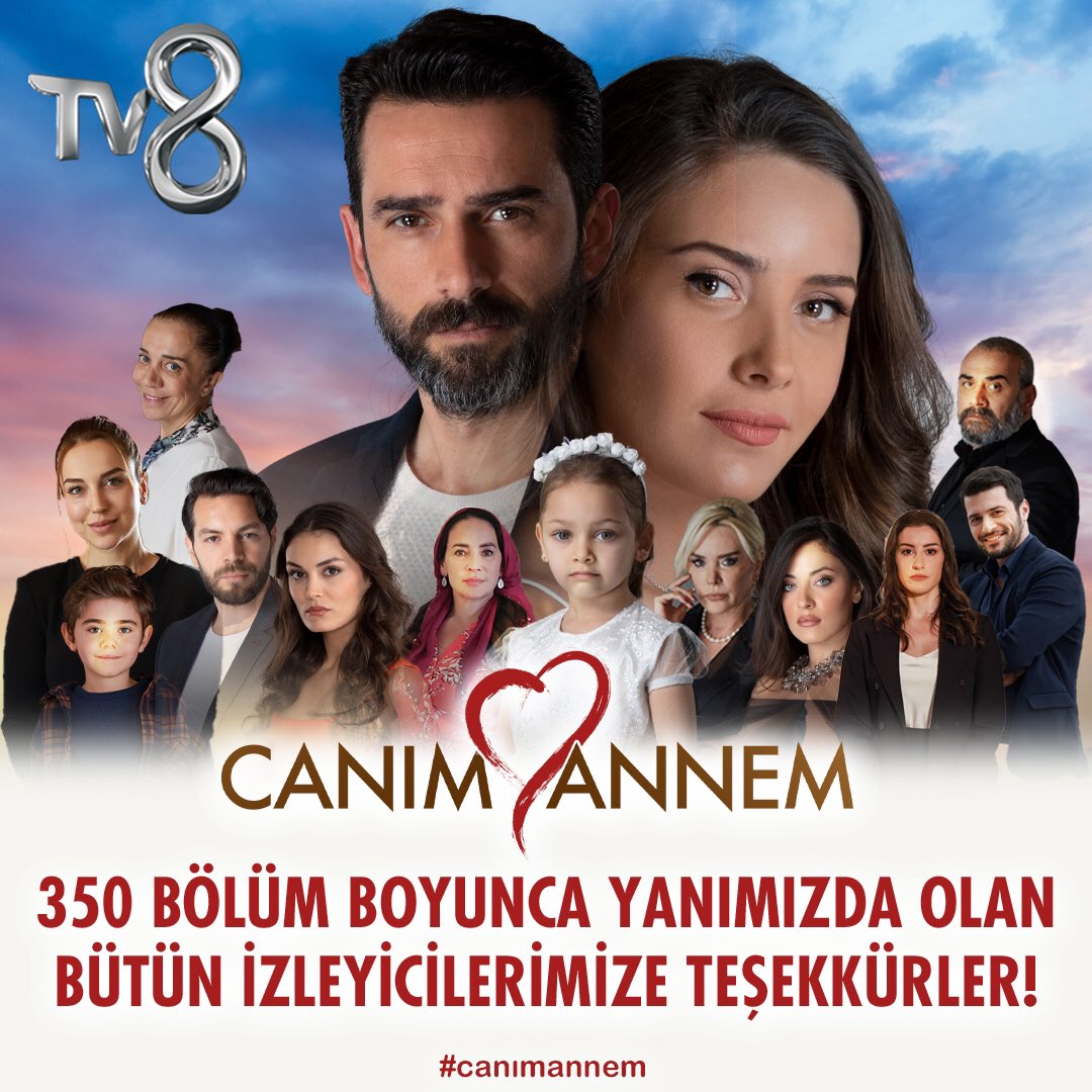 350 bölüm boyunca yanımızda olan bütün seyircilerimize teşekkürler! #canımannem