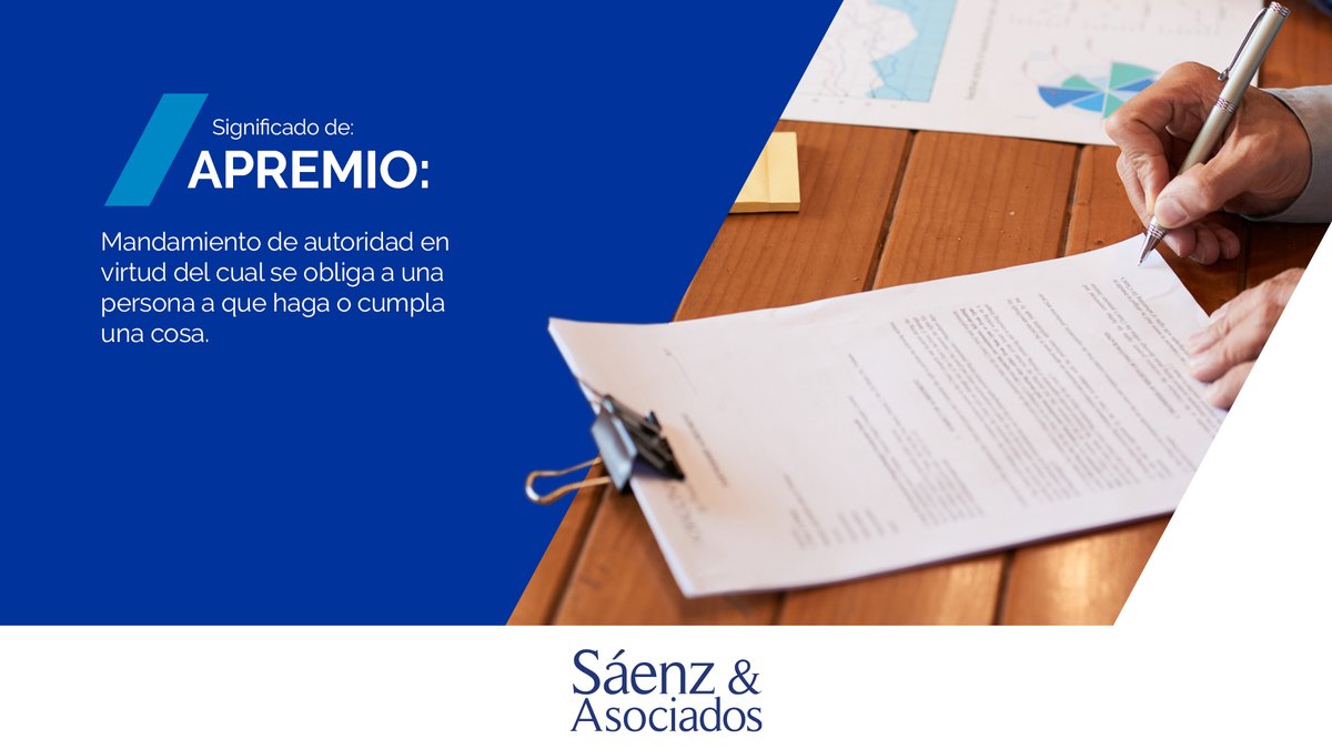 ¿Un documento que refleje autoridad sobre una persona? 👀

Conoce un poco sobre el apremio y su definición en nuestra sección #DerechoParaTodos ⬇️

#SáenzYAsociados #EstamosAquíParaTi