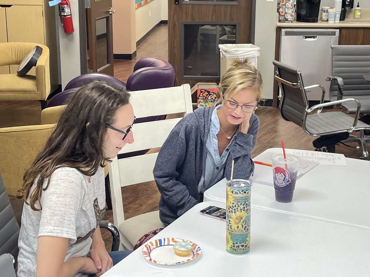 TeachinTodd's tweet photo. Thanks to @philboyte and #learningforliving for some ice breakers to start our day @ #thegallowayschool We played #oneword (phrase) and #photoswipe - so much laughter and connection in our pairs! #tgs2324 #weloveournewteachers https://t.co/y1b9TWRpT7