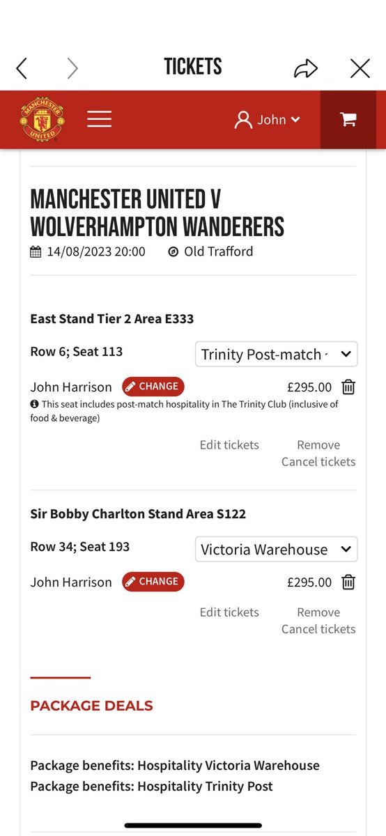 So the robbing bastards are selling over priced tickets, I’ve just gone on the ticket site and added them to my basket, but not paying. Try it because any tickets will be held for a while. Disgusting prices 
#GlazersBURNinHELL 
#GlazersFullSale