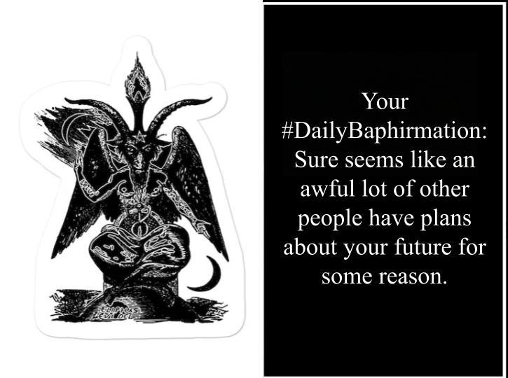 SatanicSF's tweet photo. #DailyBaphirmation https://t.co/4bKvvTGa0o