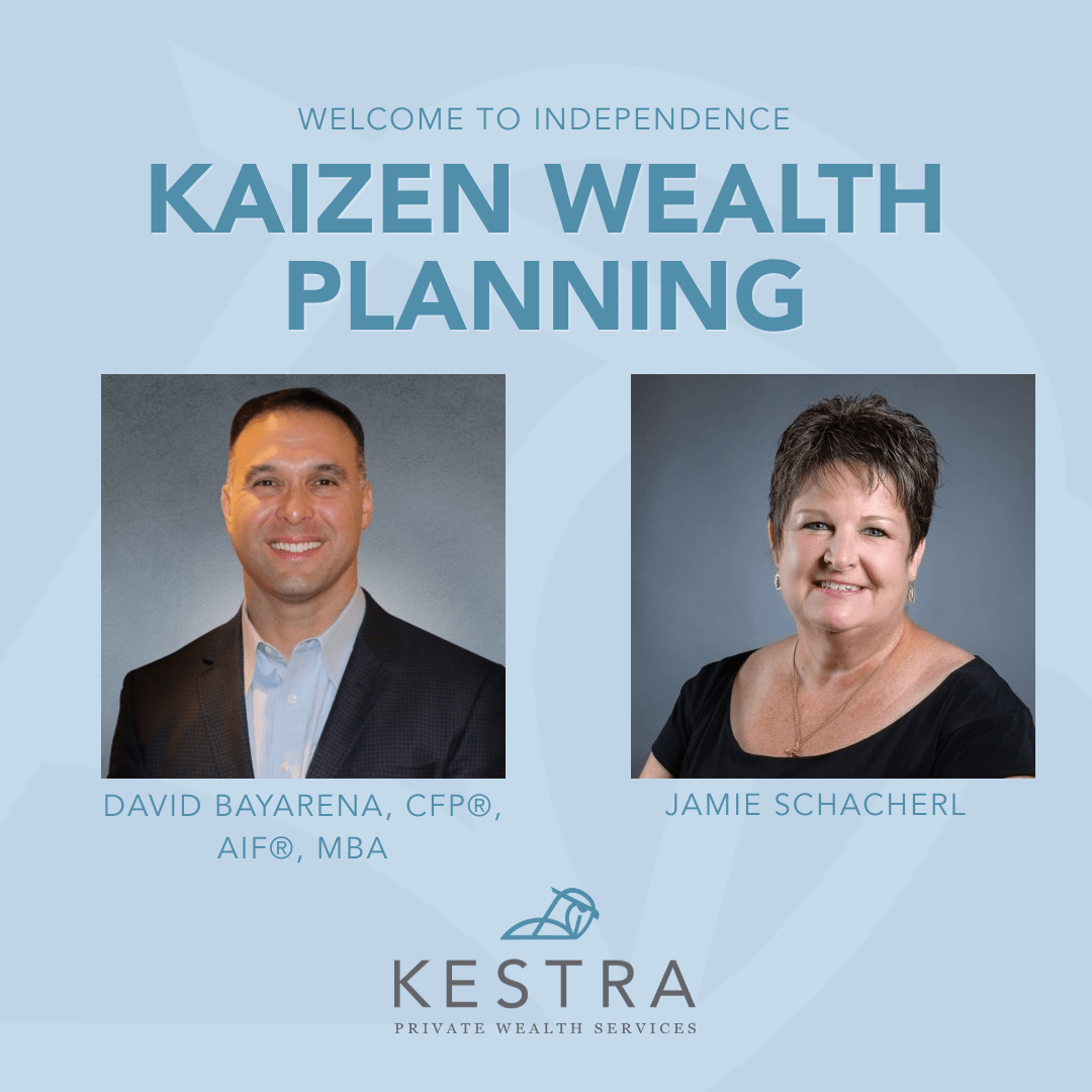 KestraPWS's tweet photo. Please give a warm welcome to our newest firm on the platform, Kaizen Wealth Planning!

Founder David Bayarena plans to leverage our full service support so he can focus on managing portfolios and growing his book of business while we handle the rest. https://t.co/WGzeeh2bPy https://t.co/vue2O7ZVPZ