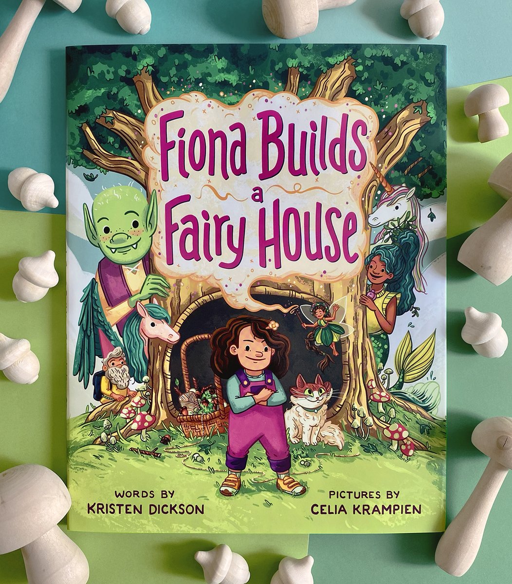 🌳🧚🏻‍♀️FIONA BUILDS A FAIRY HOUSE✨🍄by @kristendickson and me is officially out today @MacKidsBooks! Big thanks to team Fiona: @AndreaAgency @EmilyFeinberg, @EmiliaSowersby, Naomi Silverio, Mina Chung! Buy now: shorturl.at/twMQ2