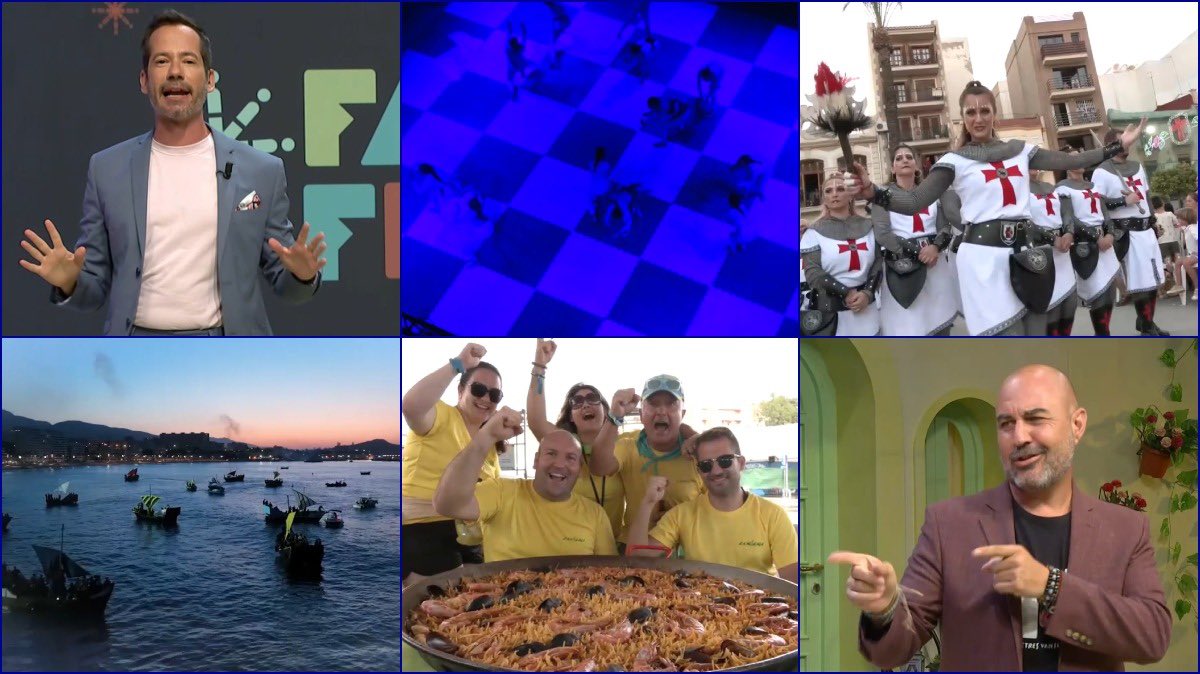 📯 Arranca la ruta més festera per la Comunitat Valenciana, amb <a href="/ross_porta/">ross porta</a>, <a href="/carlesnav/">♔ Carles Navarro ♔</a> i <a href="/Bertavision/">Berta Báidez</a>: la <a href="/AjtVilaJoiosa/">Ajuntament de la Vila Joiosa</a>, <a href="/Aj_Torrent/">Ajuntament de Torrent</a>, <a href="/AytoOnil/">Ayuntamiento de Onil</a>,<a href="/ajlavallduixo/">Aj. La Vall d'Uixó</a>…🎁
A més, <a href="/ferrancano/">Ferran Cano</a> convida un fester professional: <a href="/OscarTramoyeres/">Oscar Tramoyeres</a>😎
Ara, <a href="/FasFesta/">Fas Festa</a>🥳 👇
web.apunt.es/DirecteTV