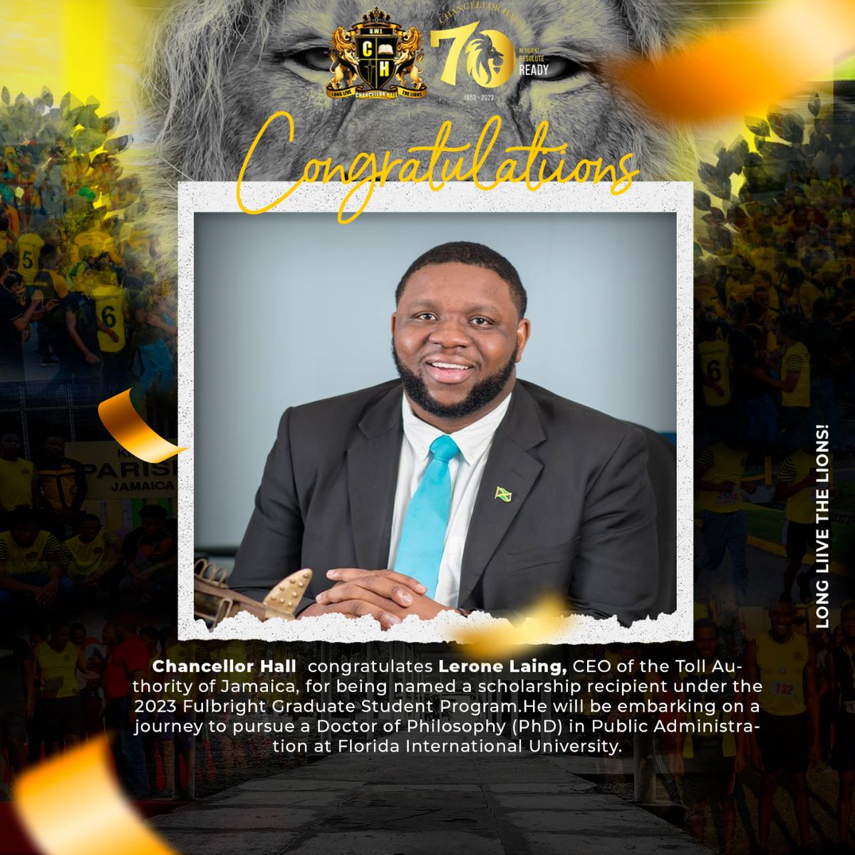 chancellor_hall's tweet photo. 𝐋𝐞𝐫𝐨𝐧𝐞 𝐡𝐚𝐬 𝐧𝐨𝐰 𝐛𝐞𝐞𝐧 𝐡𝐨𝐧𝐨𝐫𝐞𝐝 𝐚𝐬 𝐚 𝐝𝐢𝐬𝐭𝐢𝐧𝐠𝐮𝐢𝐬𝐡𝐞𝐝 𝐫𝐞𝐜𝐢𝐩𝐢𝐞𝐧𝐭 𝐨𝐟 𝐭𝐡𝐞 𝐩𝐫𝐞𝐬𝐭𝐢𝐠𝐢𝐨𝐮𝐬 𝐅𝐮𝐥𝐛𝐫𝐢𝐠𝐡𝐭 𝐆𝐫𝐚𝐝𝐮𝐚𝐭𝐞 𝐒𝐭𝐮𝐝𝐞𝐧𝐭 𝐏𝐫𝐨𝐠𝐫𝐚𝐦 𝐬𝐜𝐡𝐨𝐥𝐚𝐫𝐬𝐡𝐢𝐩 https://t.co/FTBI9QSgKX