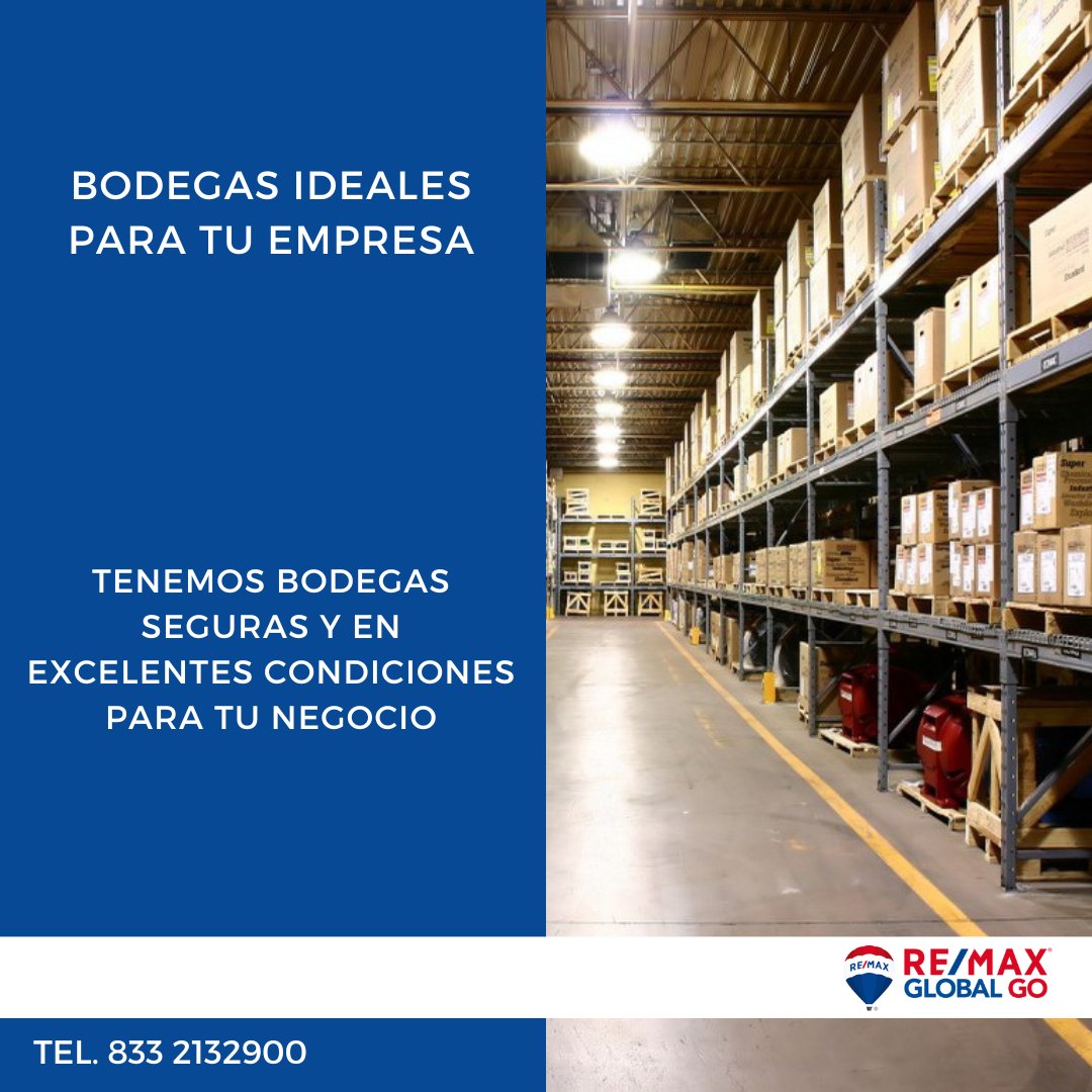 remax_global's tweet photo. Tenemos 𝐛𝐨𝐝𝐞𝐠𝐚𝐬 seguras y en excelentes condiciones para tu negocio.

¡Llámanos!
☎ 833 213 2900

#bodega #negocio #inversion #seguridad #tampico #madero #altamira #venta #renta #remax https://t.co/h9T2rwhCXd