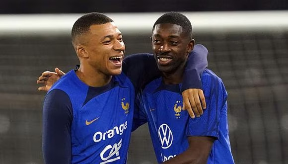 OueHein's tweet photo. El Dembélío de Mbappie en España...  
#Dembele  #mbappe https://t.co/EtXWUUdK8i