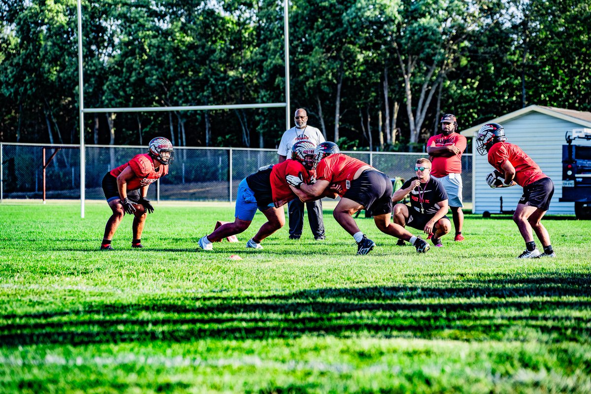 Yesterday was first day in pads for our Warriors.  #fearthespear #warriorpride