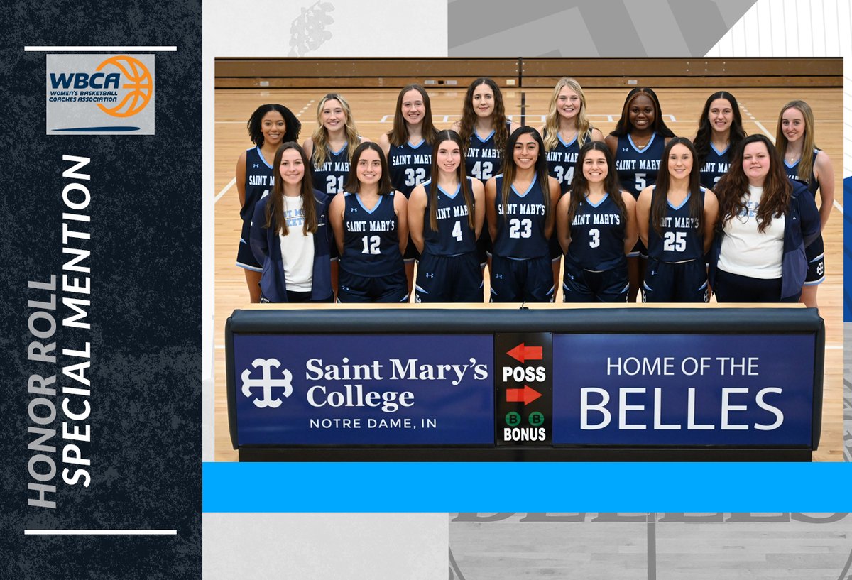 Basketball: Belles Squad Recognized for Academic Achievement

belles.saintmarys.edu/sports/wbkb/20…

#GoBelles | #BelleYeah