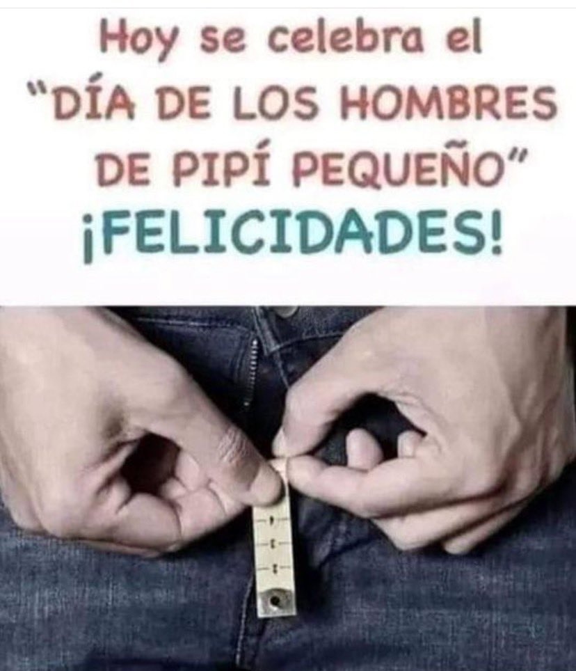 drapatygal's tweet photo. A todos los pito chico con cariño https://t.co/wKXCnuLDOV