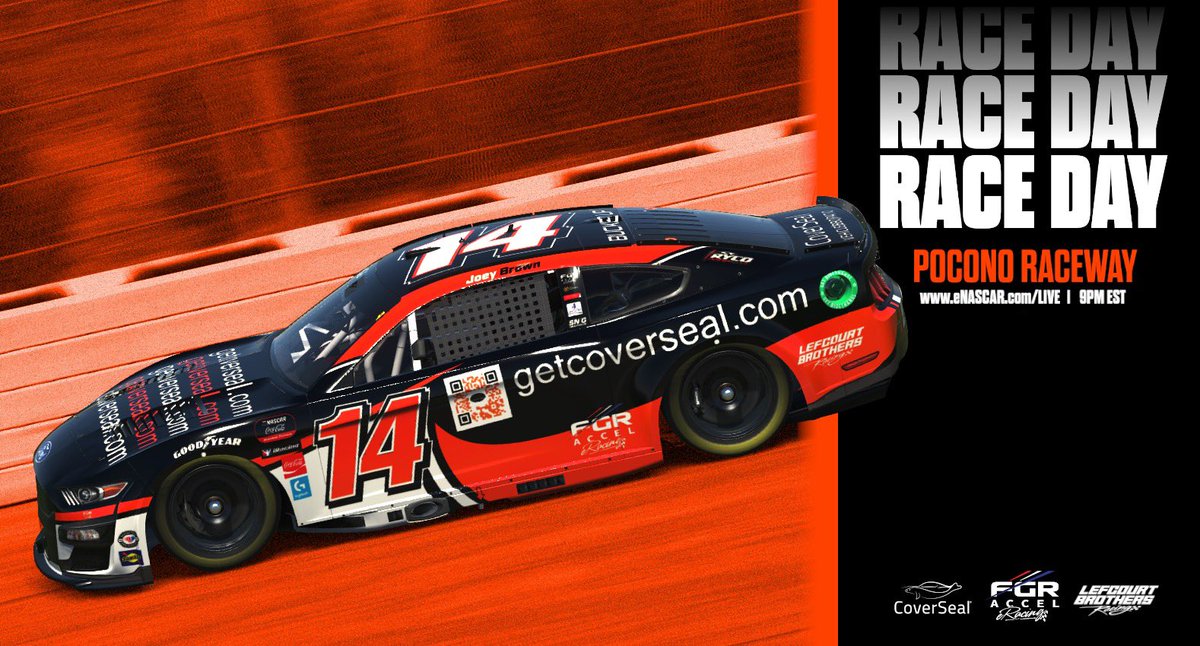 Let’s go! Race day for our <a href="/coversealcovers/">CoverSeal</a> Ford Mustangs with <a href="/GarrettManes/">Garrett Manes</a> and <a href="/JoeBrosef14/">Joey Brown</a>!