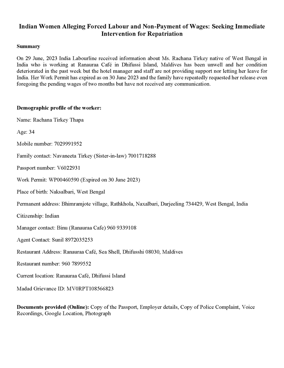 India Labourline tweet media