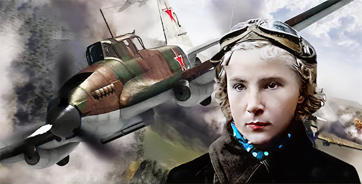 DaniMayakovski's tweet photo. Un 1 de Agosto de 1943, caia en combate contra los nazis en Donbass, Lidya Litvyak, la legendaria "Rosa Blanca de Stalingrado", la piloto de combate femenina más letal de toda la historia militar.

Con solo 22 años, Lidya derribó 12 cazas nazis en solitario y 4 cazas más en grupo, en mas de 168 batallas aéreas, convirtiendose de facto en una de las ases de combate femeninos de la historia militar mundial.