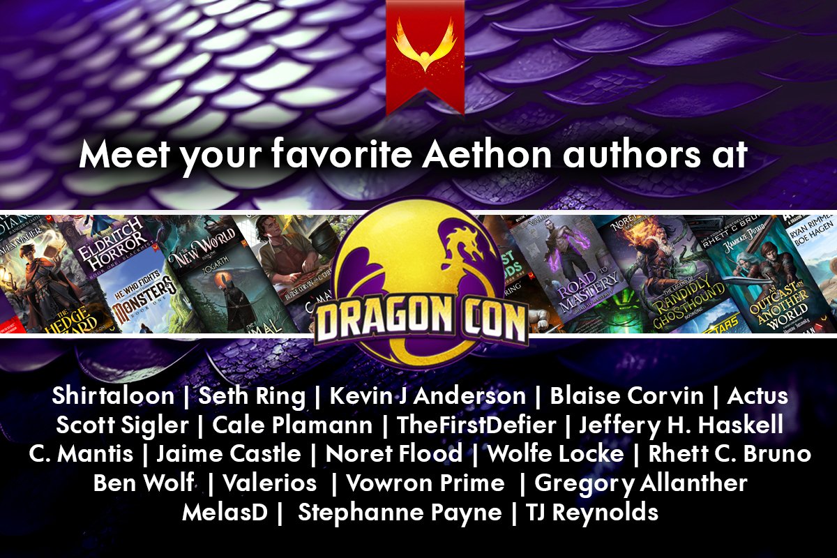 Going to #Dragoncon ? Come see me at the @AethonBooks  booth.