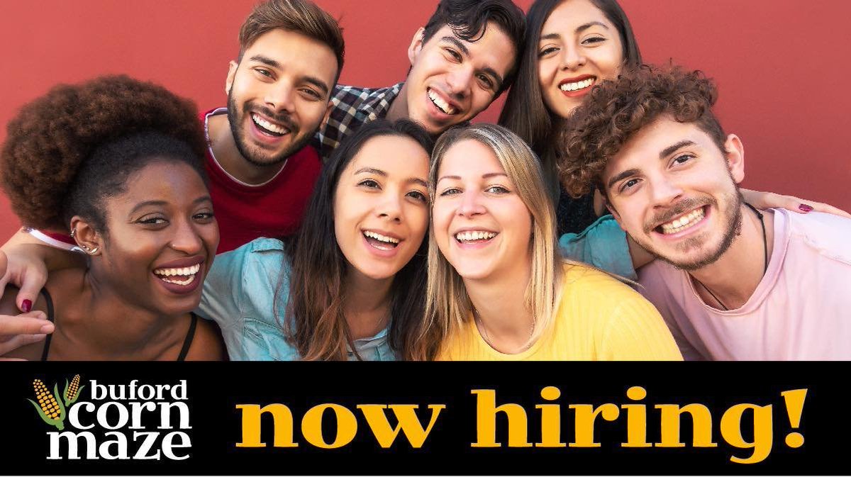 NOW HIRING - All positions! Applications available online at bufordcornmaze.com/jobs/. 

Please email completed applications for the Corn Maze to jobs@bufordcornmaze.com and applications for the Haunted Forest to bufordhauntforest@gmail.com.
