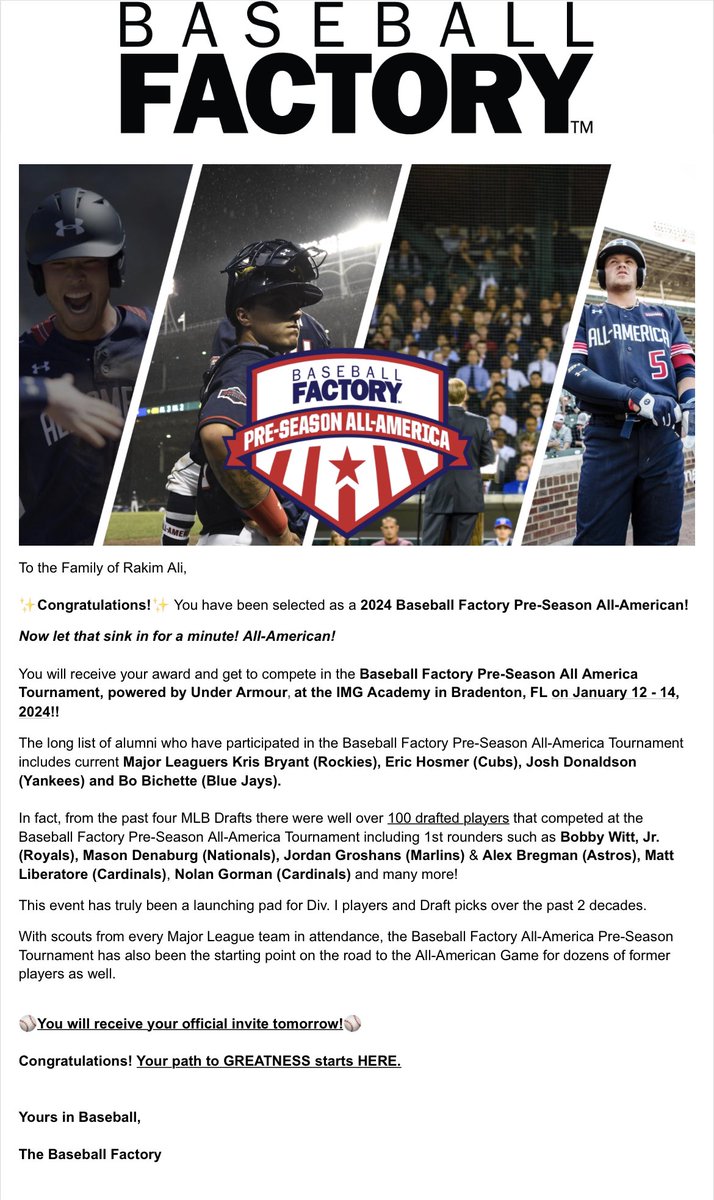 Thank you for the opportunity @BaseballFactory @TheShowBSB