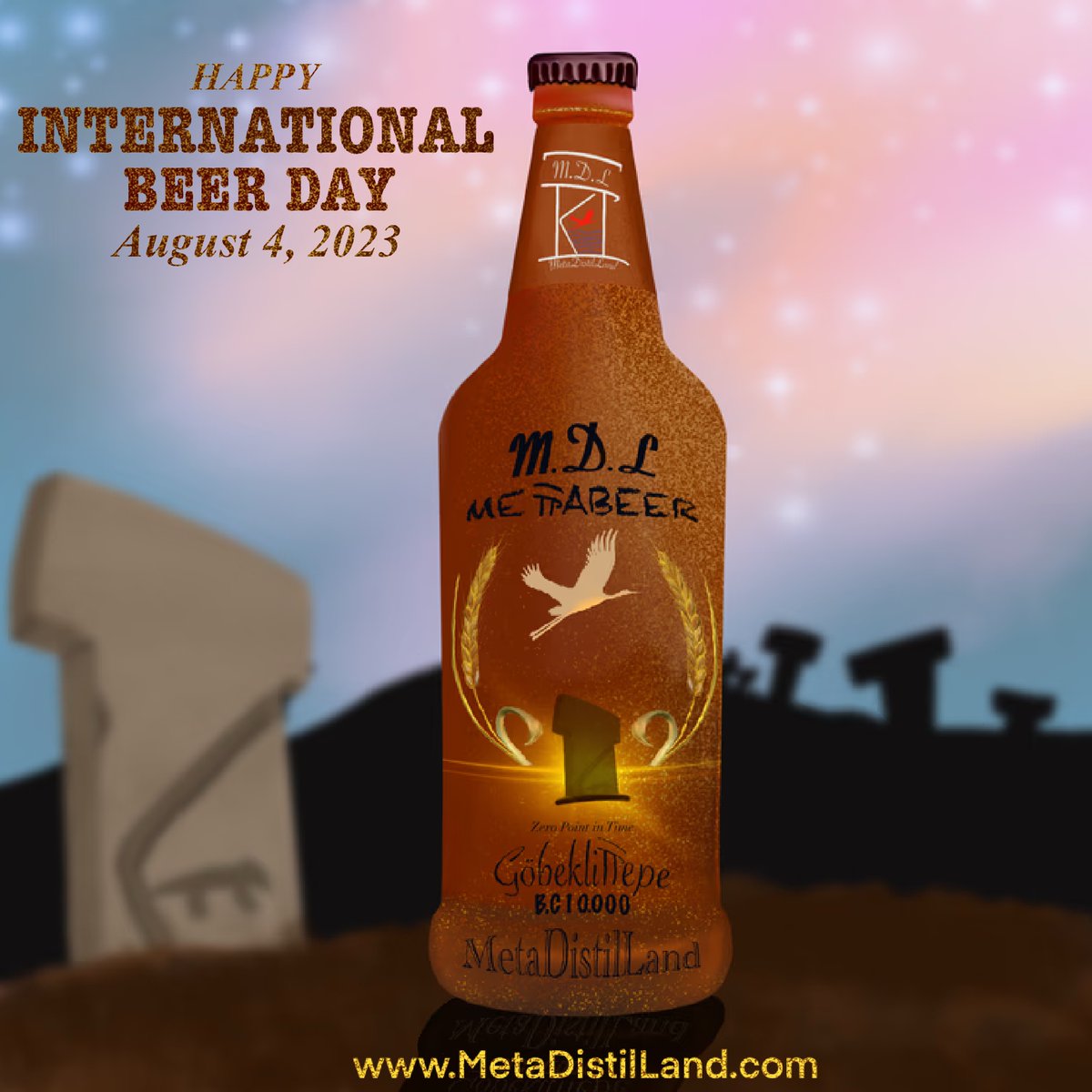 metadistilland's tweet photo. 🍻HAPPY INTERNATIONAL BEER DAY 🍻
Don't forget to visit our website for information about the place believed to be the birthplace of the world's first #beer.
👇👇👇👇👇👇
https://t.co/37ykycsiJI
✅Drink responsibly +21 Only
#Metaverse #NFTCommunity #metadistilland @meleklerinpayi