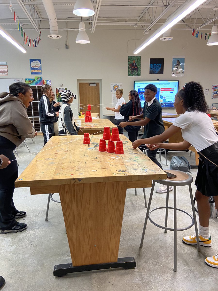 D.M. Therrell HS Art Teacher (@dmt_visual_arts) on Twitter photo Community building in Art class with a STEAM activity on the first day of school! #CommitToTheT <a href="/APSTherrell/">D. M. Therrell High School</a> <a href="/erickson_sarah_/">Sarah Erickson</a> #apsarts Community building in Art class with a STEAM activity on the first day of school! #CommitToTheT <a href="/APSTherrell/">D. M. Therrell High School</a> <a href="/erickson_sarah_/">Sarah Erickson</a> #apsarts