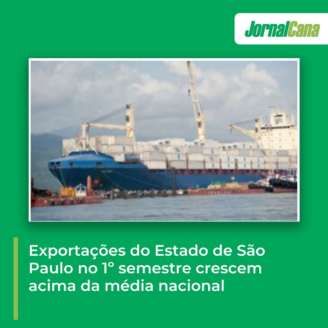Exportações do Estado de São Paulo no 1º semestre crescem acima da média nacional

👉 mla.bs/7b81efc0

#Exportação #semestre #jornalcana #cananews #noticiadodia #canadeacucar #procana