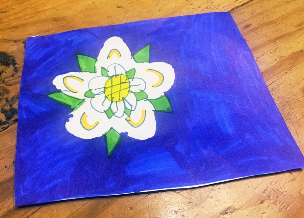 Happy #YorkshireDay 💙💛🤍
Fantastic flag courtesy of my Nephew.

#yorkshire #YorkshireDay2023