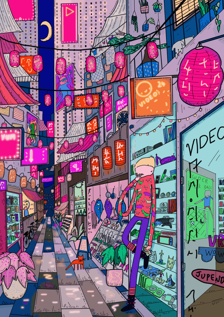 omgidrawedit's tweet photo. gn from the Neon Streets. Just been listed on secondary for  120xtz. https://t.co/NM3lRE9l0v