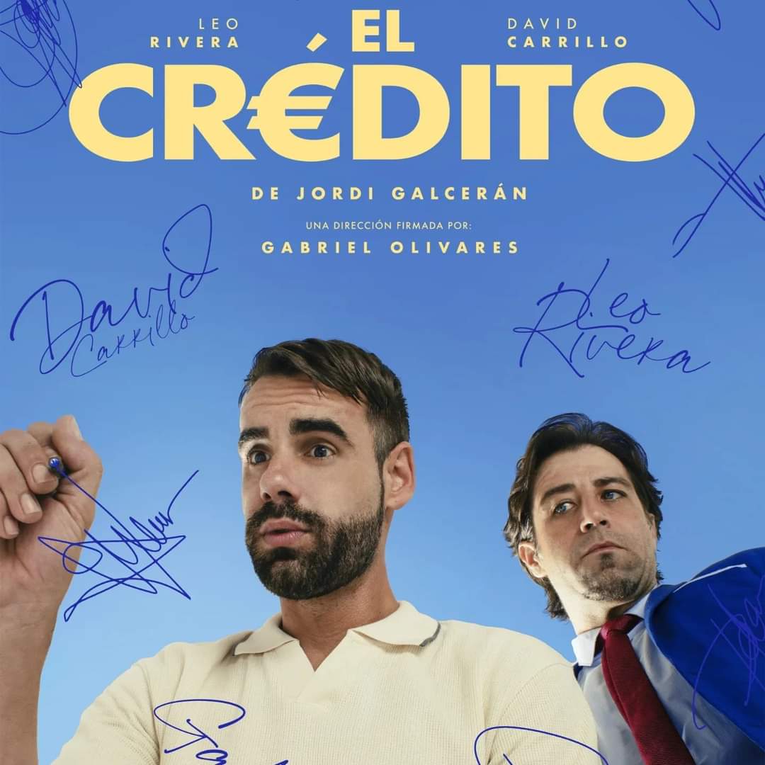 Leo Rivera Web Oficial (@leoriveraweb) on Twitter photo 🎭 Nueva temporada, nuevo teatro
#ElCrédito, a partir del 19 de septiembre en el Teatro Arlequín
📅 Cada martes
🕘 20h
🎟️ proticketing.com/abonoteatronue…
Con @_leorivera_ y David Carrillo
Escrita por Jordi Galcerán
Dirigida por <a href="/OlivaresGab/">Gabriel Olivares</a> 🎭 Nueva temporada, nuevo teatro
#ElCrédito, a partir del 19 de septiembre en el Teatro Arlequín
📅 Cada martes
🕘 20h
🎟️ proticketing.com/abonoteatronue…
Con @_leorivera_ y David Carrillo
Escrita por Jordi Galcerán
Dirigida por <a href="/OlivaresGab/">Gabriel Olivares</a>