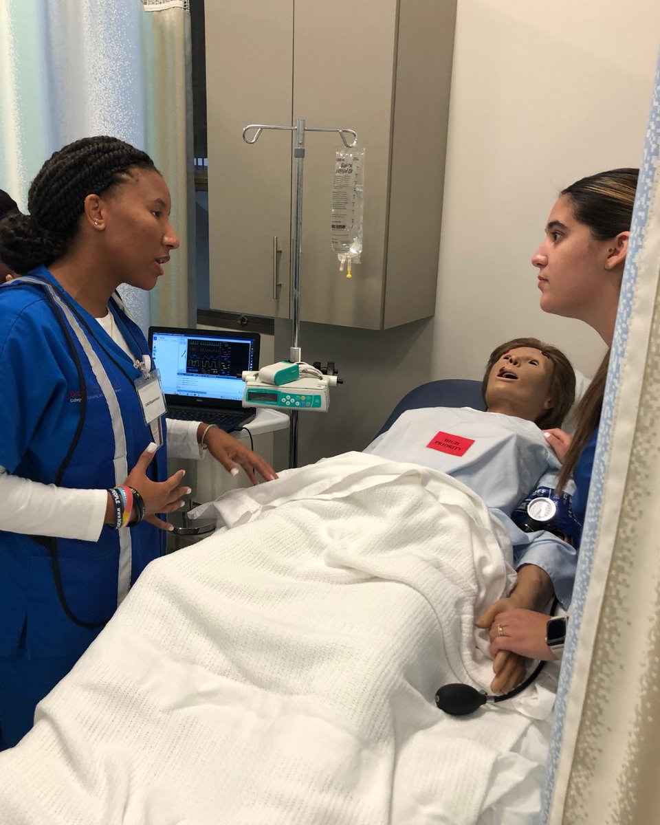 barryuhealth's tweet photo. Swipe to see our nurses training for the unexpected! Our remarkable students are put to the test in a mass casualties simulation- together, they are honing their life-saving skills, ready to face any emergency.💪🏽🩺 

#nursingsimulation #crisistraining https://t.co/vEXDWJrQB6