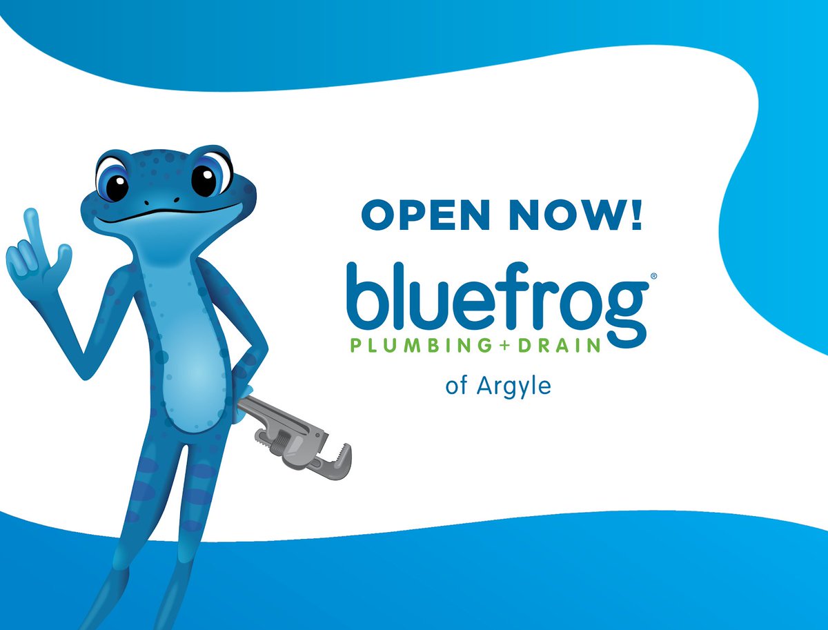 bluefrogpad's tweet photo. Congratulations to Steven Bryan, whose bluefrog Plumbing + Drain® location in Argyle, TX is #NOWOPEN! Welcome to the family! https://t.co/x45Kore9I9