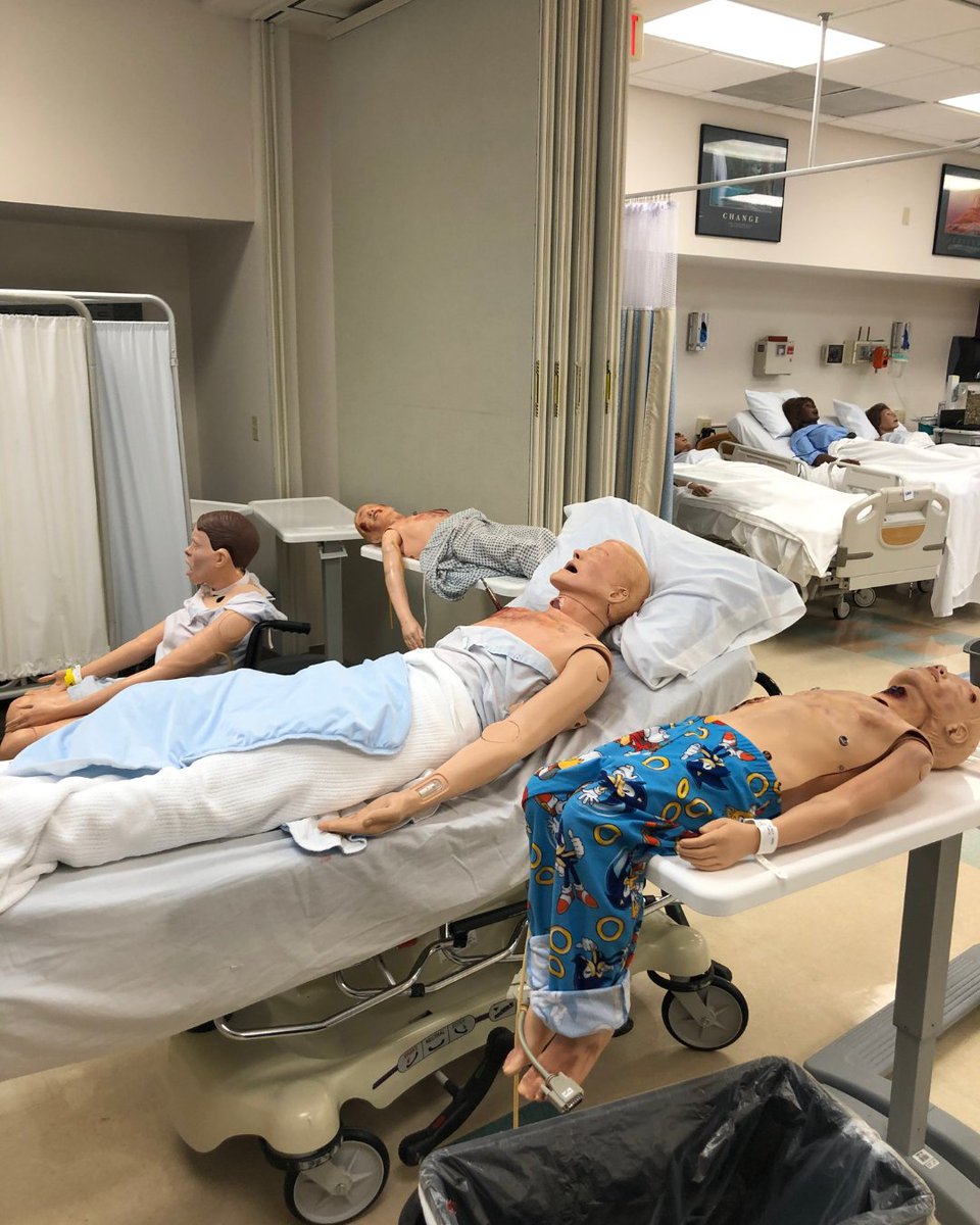 barryuhealth's tweet photo. Swipe to see our nurses training for the unexpected! Our remarkable students are put to the test in a mass casualties simulation- together, they are honing their life-saving skills, ready to face any emergency.💪🏽🩺 

#nursingsimulation #crisistraining https://t.co/vEXDWJrQB6