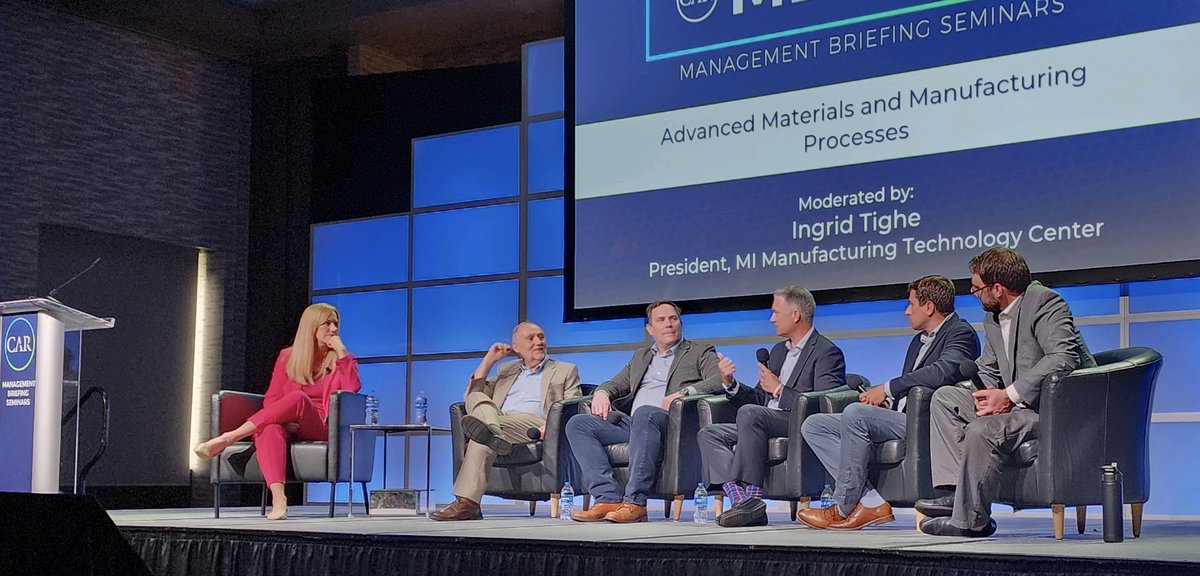 cargroup's tweet photo. Key takeaways from the #MBS23 "Advanced Materials and Manufacturing Processes" session:
- Industry wide there is a greater focus on material, not just removing but modifying
- Effective innovation comes from understanding customer wants and needs https://t.co/07x9kccVdV