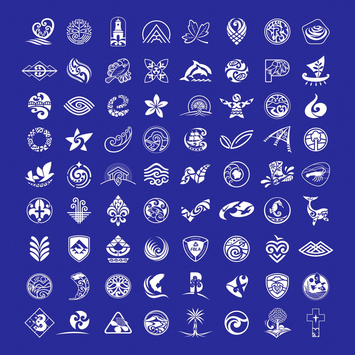 CraigBurtonSBM's tweet image. I always try to make sure that the logo symbols I create for schools work well in white on a dark background. It's challenging and there are usually subtle changes that need to be made to these options. #edchatnz #pb4l