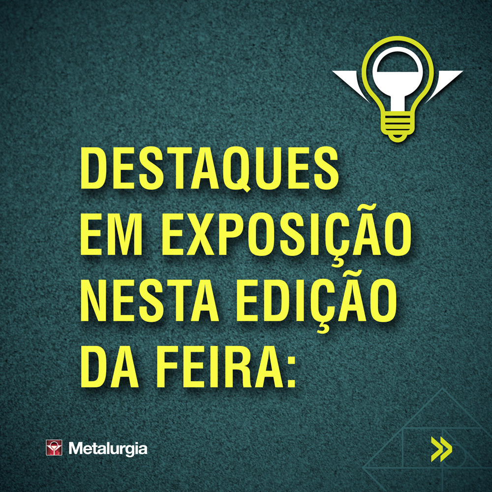 MesseBrasil's tweet photo. Estes são apenas alguns destaques que você verá em exposição. Nesta edição a Metalurgia reúne mais de 5 anos de desenvolvimentos tecnológicos em uma feira maior e mais internacional. Tecnologias de ponta e novos conceitos produtivos que estão movimentando a indústria do metal. https://t.co/yJC7y0LlE4