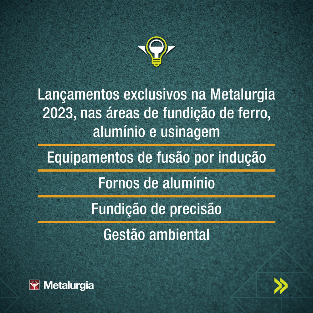 MesseBrasil's tweet photo. Estes são apenas alguns destaques que você verá em exposição. Nesta edição a Metalurgia reúne mais de 5 anos de desenvolvimentos tecnológicos em uma feira maior e mais internacional. Tecnologias de ponta e novos conceitos produtivos que estão movimentando a indústria do metal. https://t.co/yJC7y0LlE4
