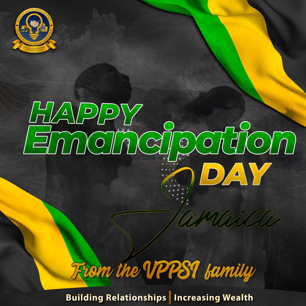 UwiGuildVPPSI's tweet photo. Happy Emancipation Day, Jamaica! 🎉🇯🇲 
Today, we celebrate the vibrant spirit and rich heritage of this beautiful island nation that gained its freedom on August 1, 1838. 🇯🇲

#VPPSI #JAMAICA https://t.co/JHZagI2bK6