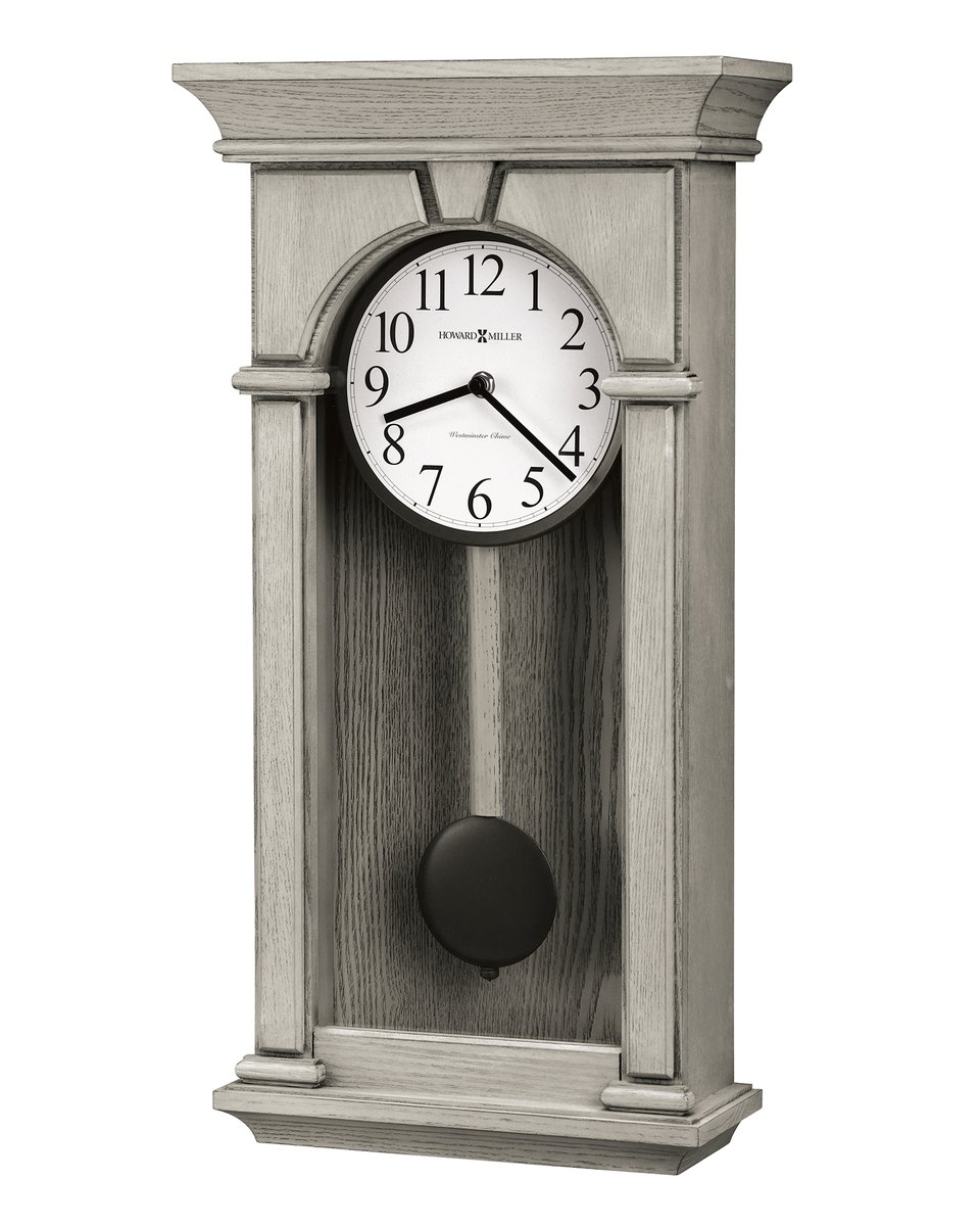 HowardMiller_'s tweet photo. Timeless elegance meets modern convenience with this stunning pendulum wall clock. The white-gray finish on select hardwoods and veneers, flat glass panel, and charcoal-finished details make the Mira Wall Clock a true statement piece.

Learn more at https://t.co/pZHkJTCjwe. https://t.co/r0b2oak8KW