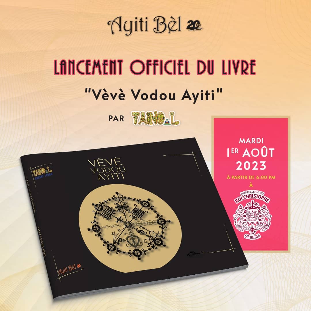 Le Cap-Haïtien a un bel événement ce soir (1er août 2023), à 6 heures, à l'hôtel du Roi Christophe. Lancement officiel du livre documentaire photographique "Vèvè Vodou Ayiti" de <a href="/TainoL/">Roxane Ledan</a>. Un travail prestigieux de l'animatrice qui revisite les symboles religieux du vodou haïtien.
