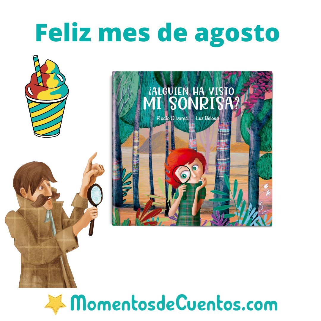 🍧Feliz mes de agosto 🍧
☺️Que tu mejor adorno siempre sea tu sonrisa 😊
Felicita el mes con esta preciosa tarjeta.

🔎📗🥰 ¿Alguien ha visto mi sonrisa? 
✍🏼 <a href="/rociooc2013/">EL AULA DE PT ❤</a>
🎨 <a href="/LuzBeloso/">Luz Beloso</a>
🖨️ <a href="/Momentosdecuent/">Momentos de cuentos</a>  ⭐
#albumilustrado #misonrisa #agosto
#alguienhavistomisonrisa
🧵⬇️