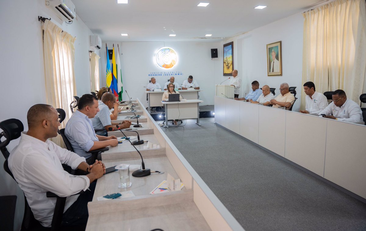 concejoriohacha's tweet photo. @concejoriohacha dio inicio al tercer período de sesiones ordinarias correspondientes a la vigencia 2023, contando con la participación del Sec. de Gob. con funciones de alcalde Leandro Mejía, en este espacio el concejo solicitó priorizar la atención urgente a: abrimos hilo🧵 https://t.co/u18b0qzw0z