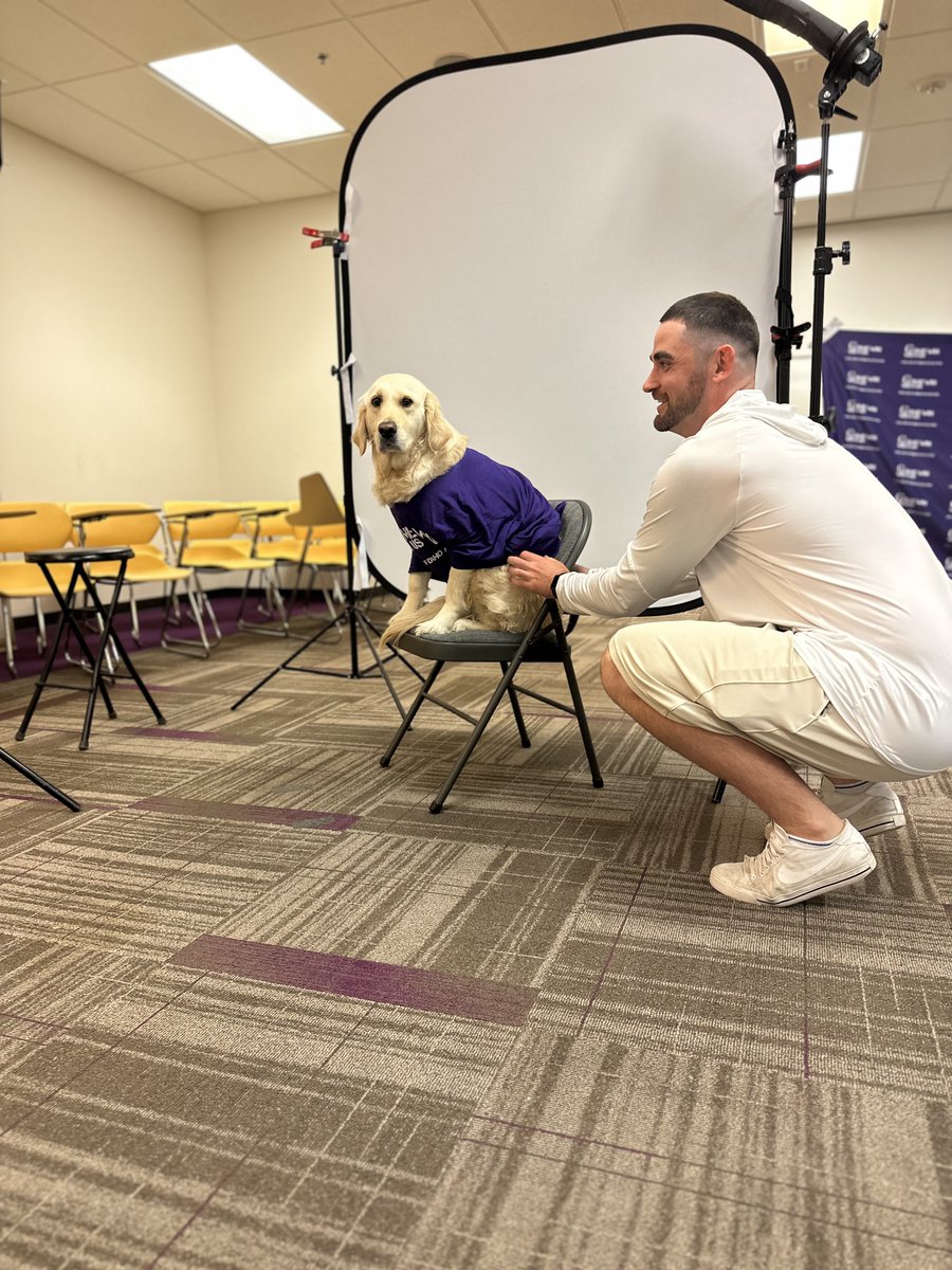 Everyone needs a head shot, even Nala - the student-athlete wellness supporter. #ComeWinWithUs