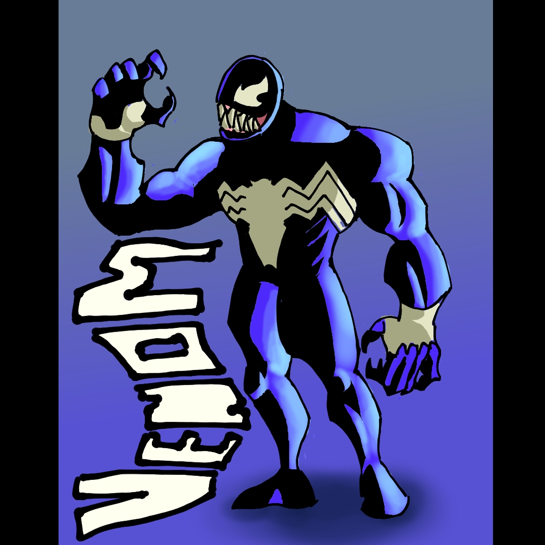 It's #SpiderManDay! So drew venom.