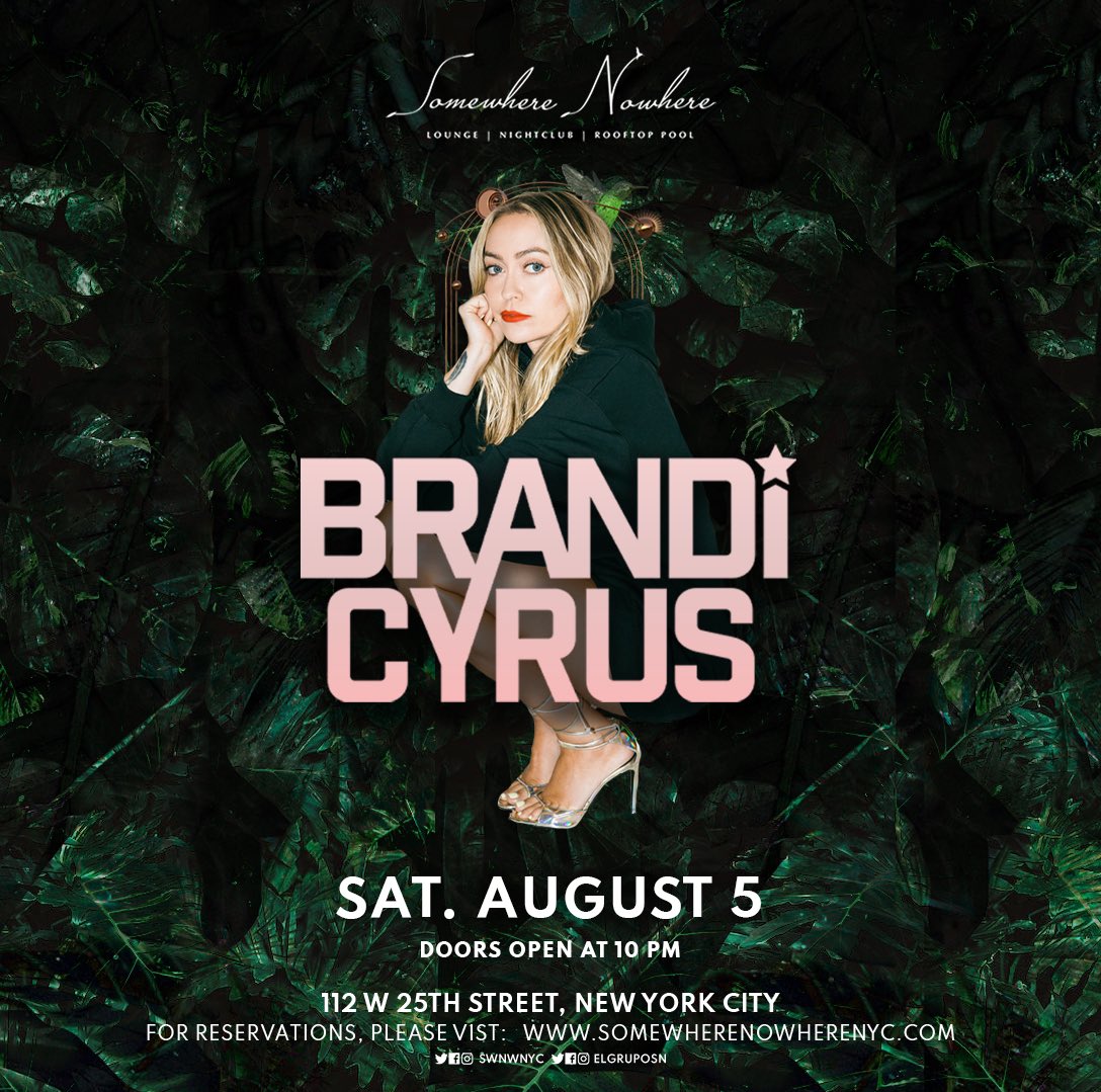 THIS SATURDAY - NEW YORK CITY 🚀

somewherenowherenyc.com/brandicyrus-au…