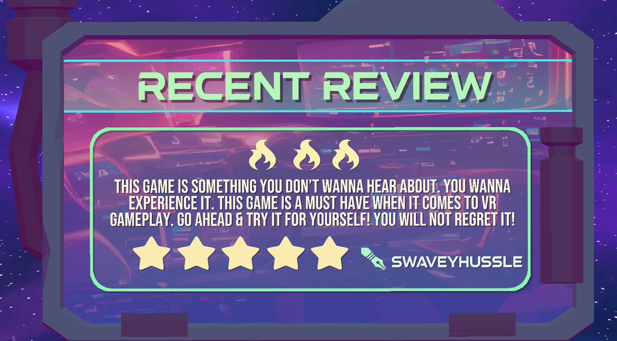 RogueVr's tweet photo. ๐ฅ ๐ฅ Thanks for this fire review SwaveyHussle!! We couldn't agree more!๐ฅ ๐ฅ
#roguelikevr #vrgaming #roguevr #vr https://t.co/oI0Q6n9QOq